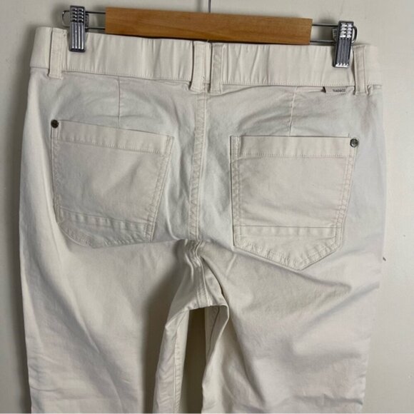 Toad&Co Earthworks Kick Flare Pant Women's Size 10 ivory cream organic cotton - Picture 6 of 13